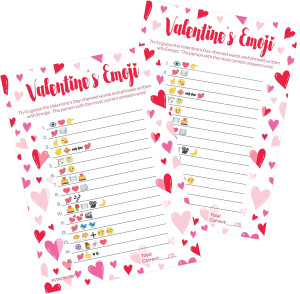 Valentine's Day Emoji Game - Fun Classroom Party A...