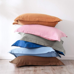 FLXXIE Microfiber European Pillow Shams Set of 2,...