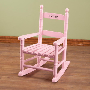 Miles Kimball Wood Personalized Pink Children's Ro...