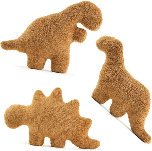 3 Packs Dino Nugget Pillow Plush, 18 inches Dinosa...