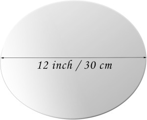 Cheardia 12 Pack Round Mirror Candle Plate Set - 1...