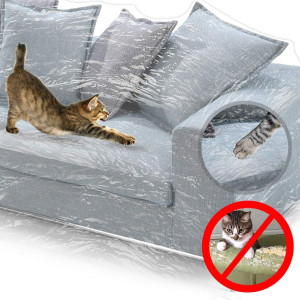 KEBE Clear Thicker Couch Cover for Pets, Heavy Dut...