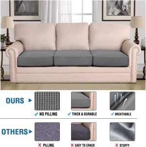 H.VERSAILTEX Super Stretch Couch Cushion Covers In...