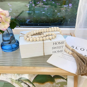 Decorative Books for Home Decor, White Faux Books...