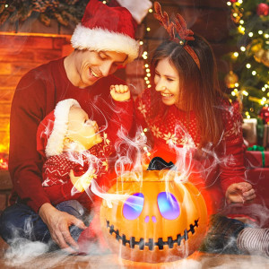 Halloween Mist Maker with Pumpkin, Halloween Cauld...