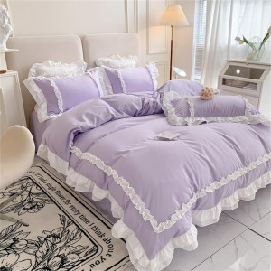 Chic Lace Bedding,Girls Twin Aesthetic Comforter C...