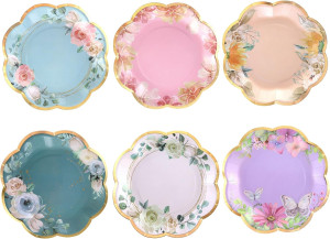 Winoo Design Floral Paper Plates - 48 PK - 9 Inche...