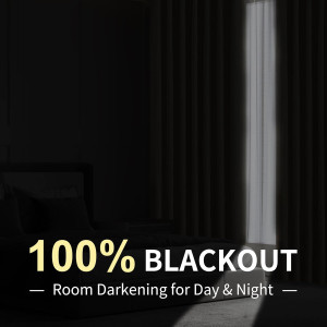 CUCRAF Full Blackout Window Curtains 84 inches Lon...