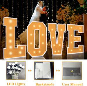 Marquee Numbers, 4FT Marquee Light up Numbers,LED...