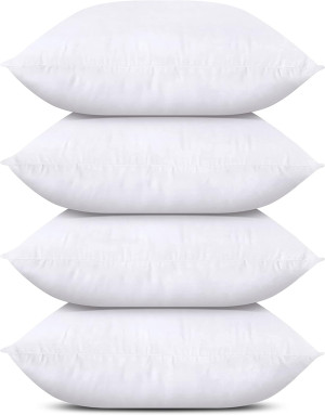 Utopia Bedding Throw Pillows (Set of 4, White), 18...