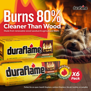 Duraflame 6-Pack Indoor/Outdoor Logs for Fireplace...