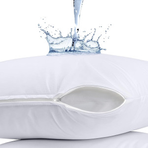 Utopia Bedding Waterproof Pillow Protector Zippere...