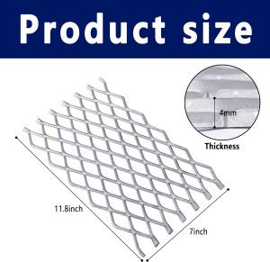 Fireplace Grate Ember Retainer,11.8x7inches Steel...