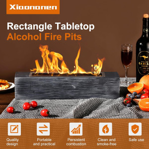 Tabletop fire Pit，Personal Fireplace Portable Ind...