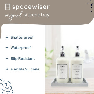 Countertop and Vanity Tray – Small 7.7" Silicone S...