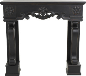 Deco 79 Wood Scroll Freestanding Fireplace Mantle...