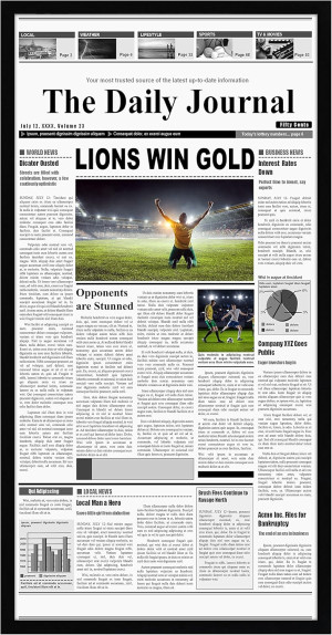 Americanflat 11x22 Newspaper Frame - Display for A...