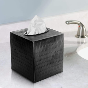 Monarch Abode 19127 Hand Hammered Tissue Box Squar...