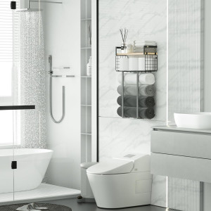 Towel Racks for Bathroom, Metal Towel Holder with...