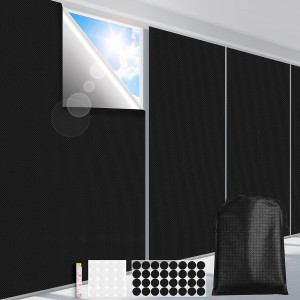 100% Blackout Curtains for Bedroom 118" x 57" Port...