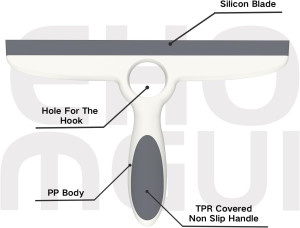 Squeegee for Shower Glass Door, EHOMGUI 10" Squeeg...