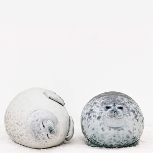 MerryXD Chubby Blob Seal Pillow,Stuffed Cotton Plu...