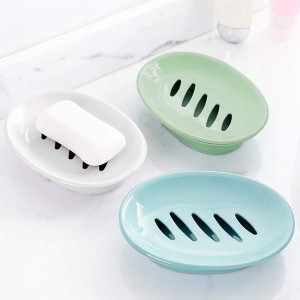 WYOK 2-Pack Soap Dish with Drain Soap Holder Easy...