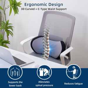Lumbar Support Pillow for Office Chair, Lumbar Pil...