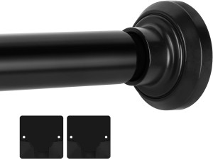 Matte Black Shower Curtain Rod 33 to 75 Inches, 1...
