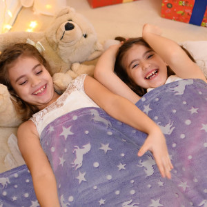 Cozwiv Glow in The Dark Blanket for 1-10 Year Old...