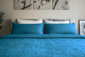 Mezzati Bedspread Coverlet Set Stunning Blue Prest...