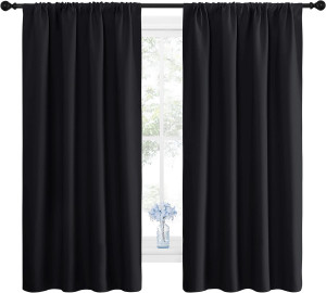 NICETOWN Halloween Black Blackout Curtain Blinds -...