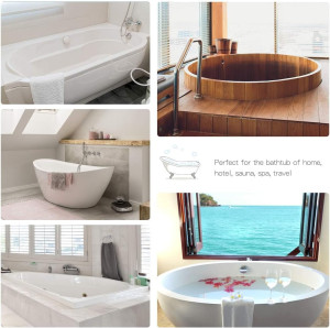 AGPTEK 12 Pack Disposable Bathtub Cover Liner, Lar...