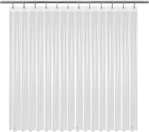 EHZNZIE Clear Shower Curtain Liner Light Weight PE...