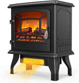 ROVSUN 20" H Electric Fireplace Stove Space Heater...