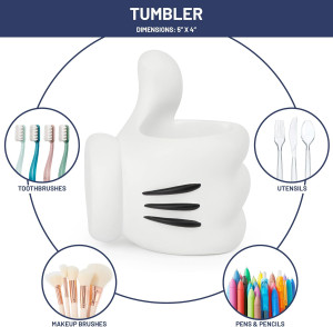 Jay Franco Disney Mickey Mouse Tumbler - White Res...