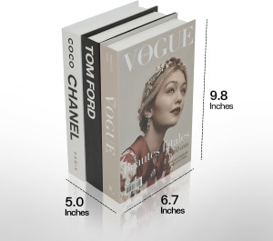 Coffee Table Decorative Books for Home Decor, Fake...