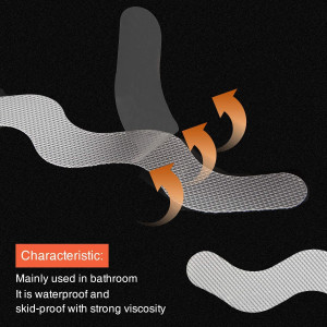 Patented Anti Slip Shower Stickers 24 PCS Safety B...