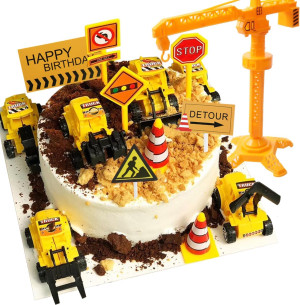 Construction Cake Topper, 18 PCS Construction Cake...