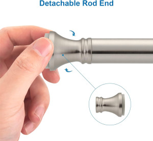 Amazer Spring Tension Shower Curtain Rod, 54-90 In...