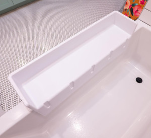 Tub Topper® Bathtub Splash Guard Play Shelf Area -...