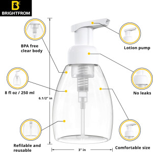 BRIGHTFROM Foaming Soap Dispenser Pump Bottles, BP...