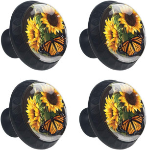 4 Pieces Set Cabinets Hardware Round Furniture Kno...