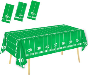 Oigco 3 Packs Party Football Tablecloth（54"x 108"...