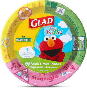 Glad for Kids Sesame Street Paper Plates Preschool...