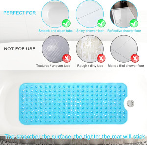 Upgrade Baby Bath Mat Non Slip Extra Long Bathtub...