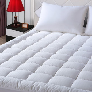 EASELAND Queen Size Mattress Pad Pillow Top Mattre...