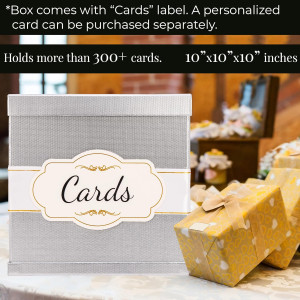 Merry Expressions Silver Card Box for Wedding Rece...