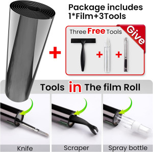 Window Privacy Film with 3 Free Tools: One Way Hom...