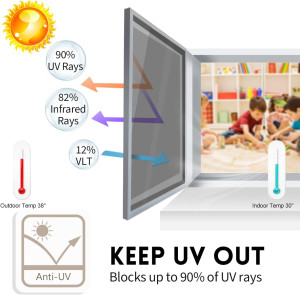 KESPEN Window Privacy Film One Way Daytime Privacy...